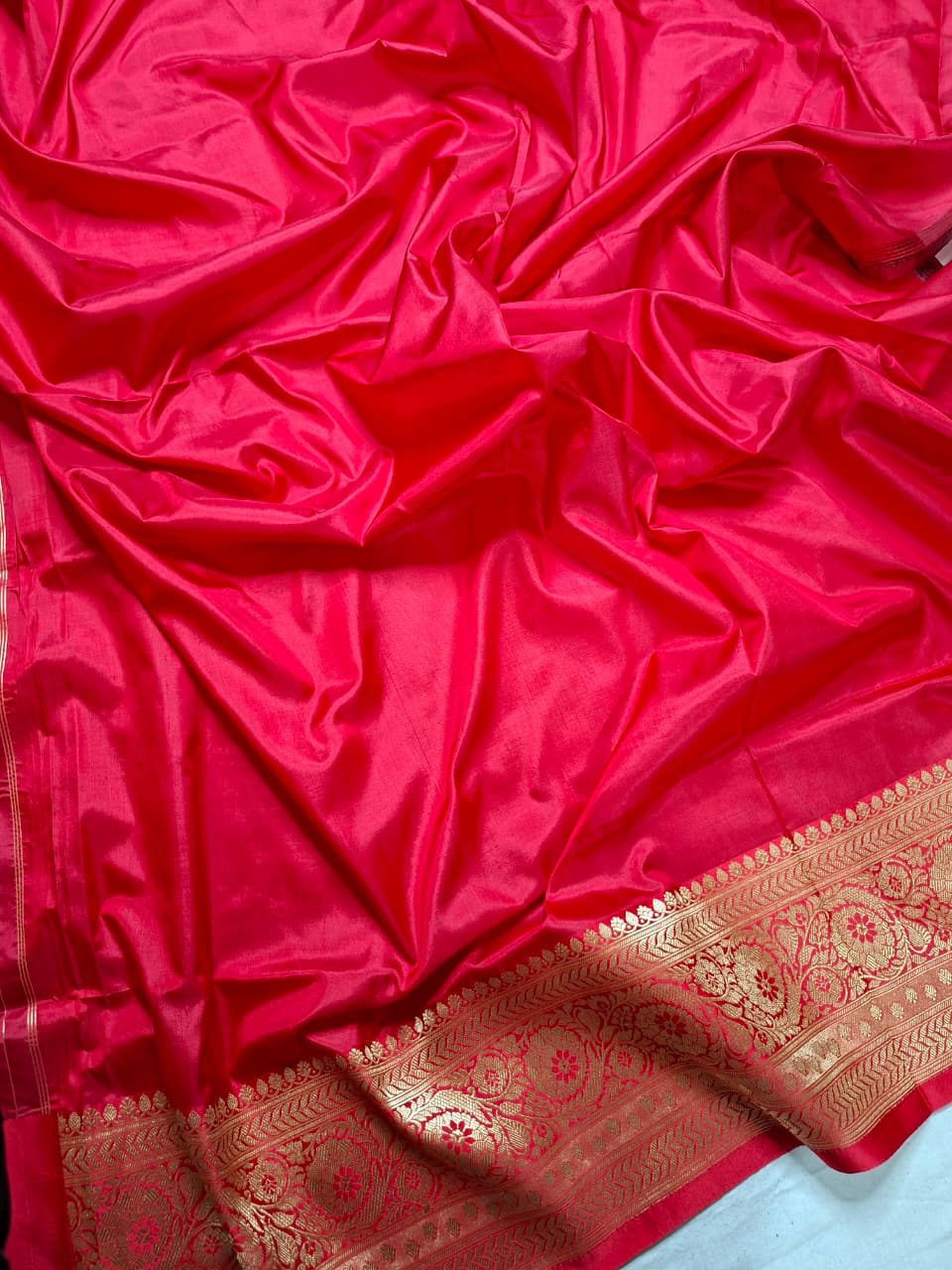 Royal Blue Banarasi Silk Saree with Gold Zari Motifs
