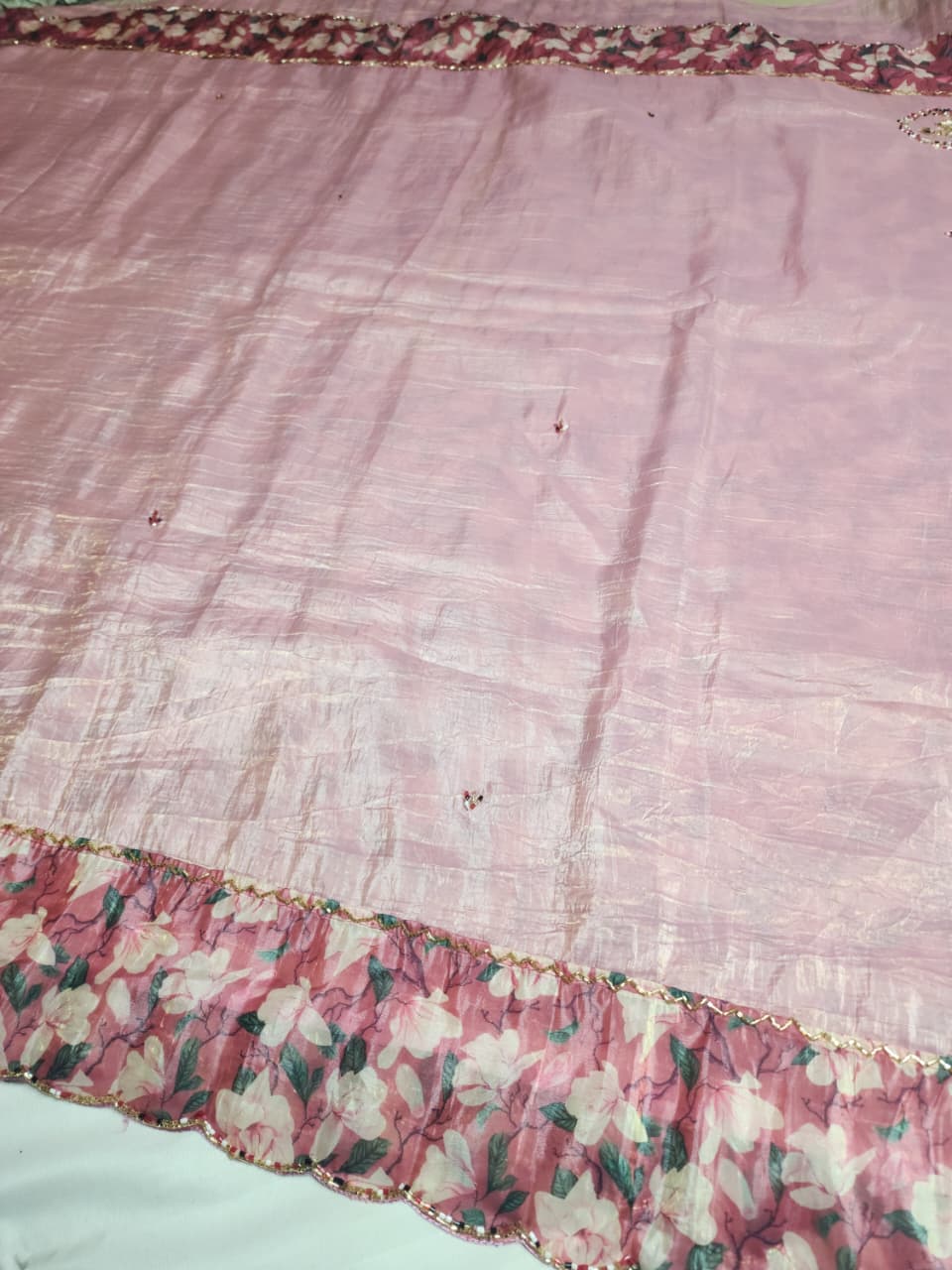 Pink Fancy Embroidered  Saree