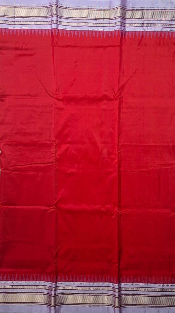 Red-Lilac Ilkal Silk