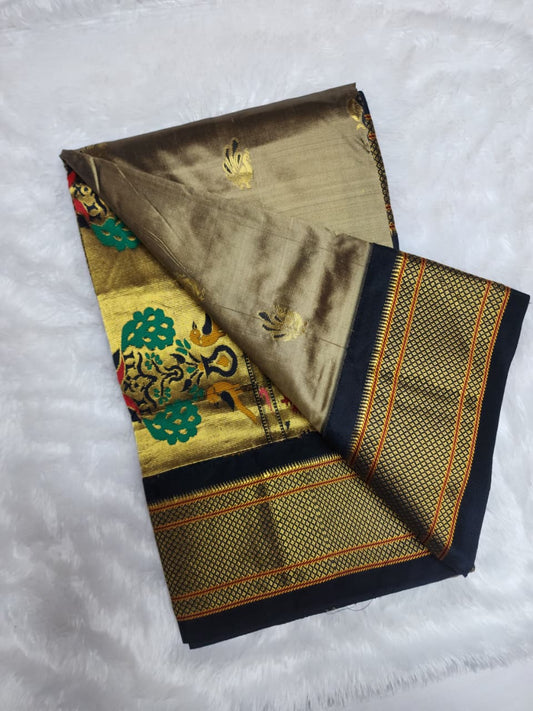 Grey-Black-Paithani-silk