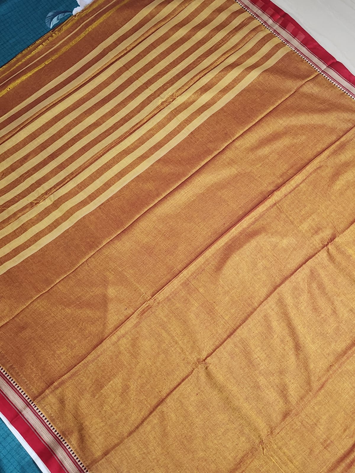 Maroon Ochre Ilkal saree