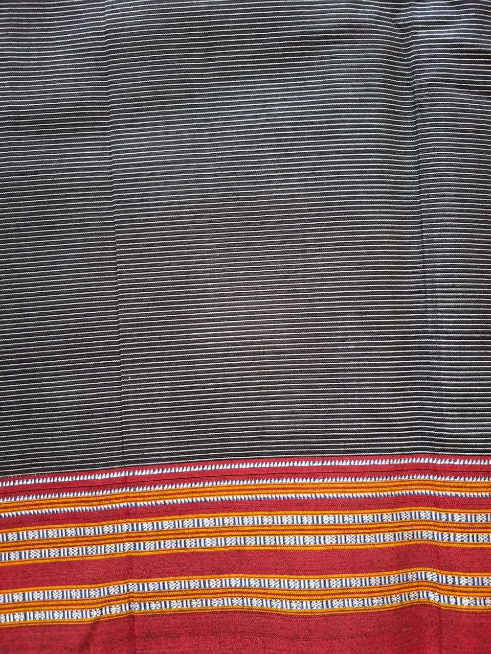 Black-Maroon Ilkal Mercerized Cotton (raasta saree)