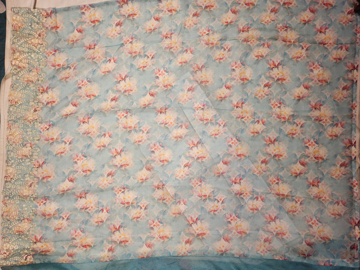 Blue-Organza-floral-print