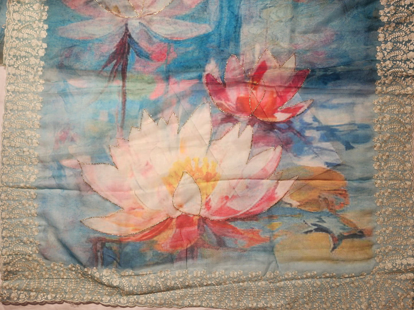 Blue-Organza-floral-print