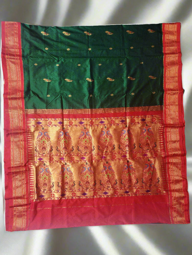 Green-Red-Paithani-silk