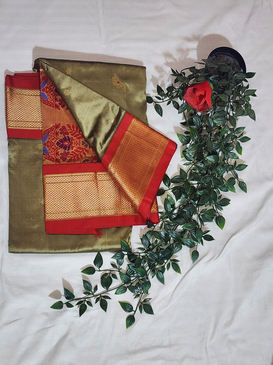 golden-beige-paithani-silk