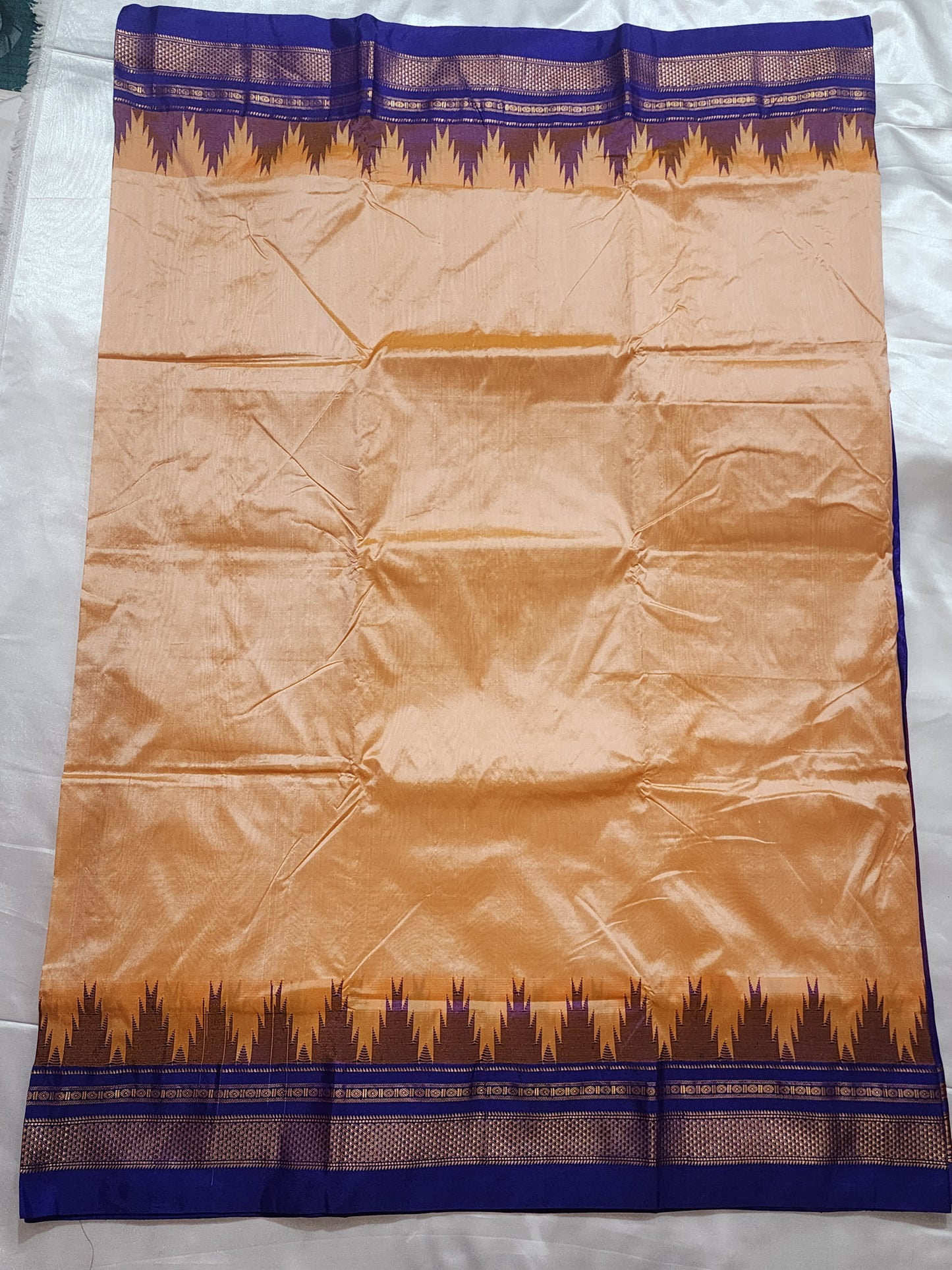 Peach Ilkal Saree