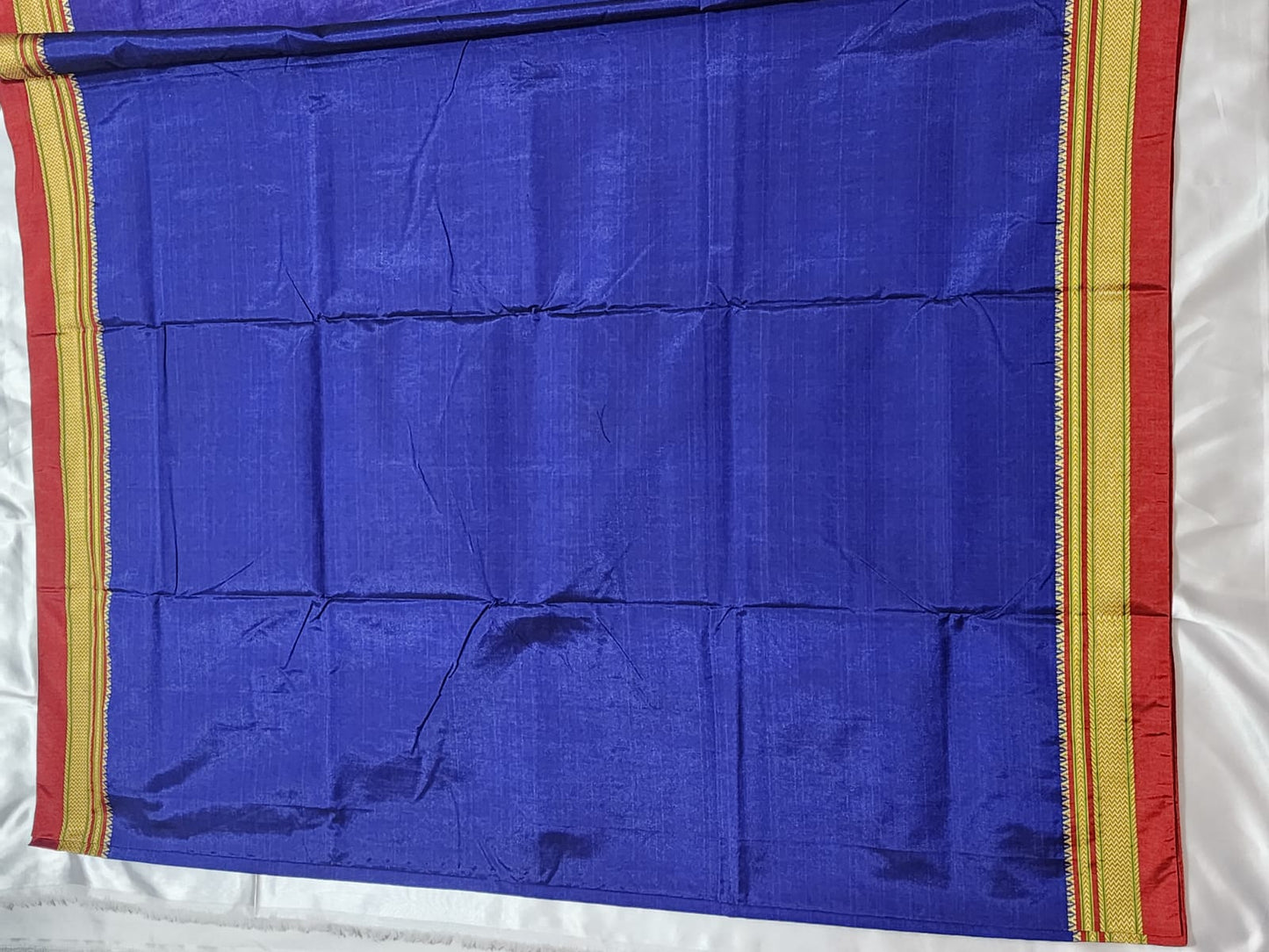 Blue Red Ilkal cotton  Saree