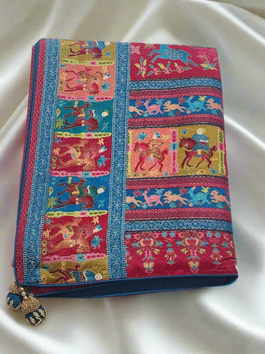 Rani Pink Body  Dola Silk Saree