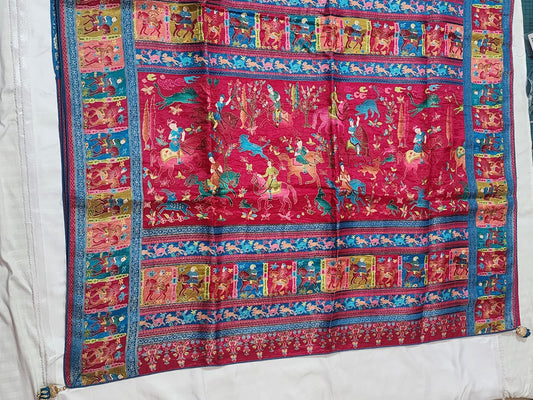 Rani Pink Body  Dola Silk Saree