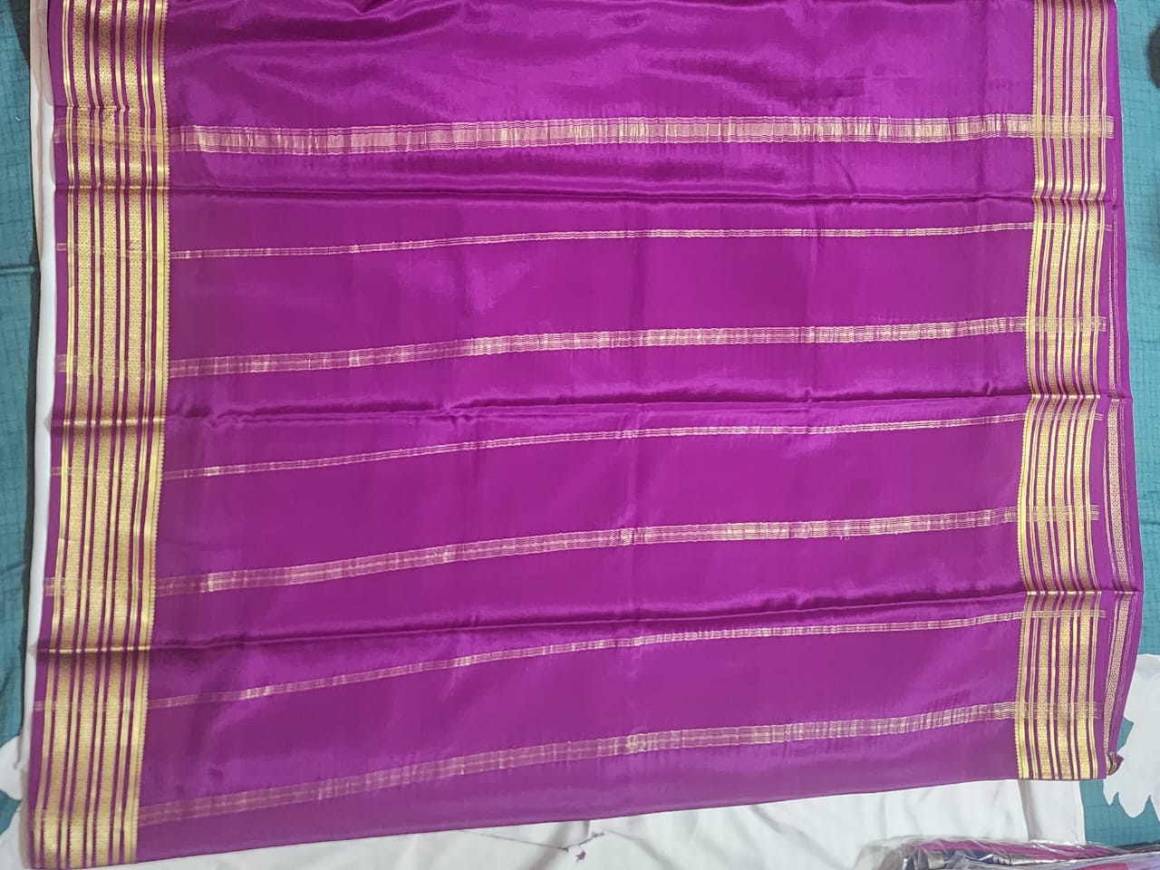Majestic Magenta Mysore Silk Saree