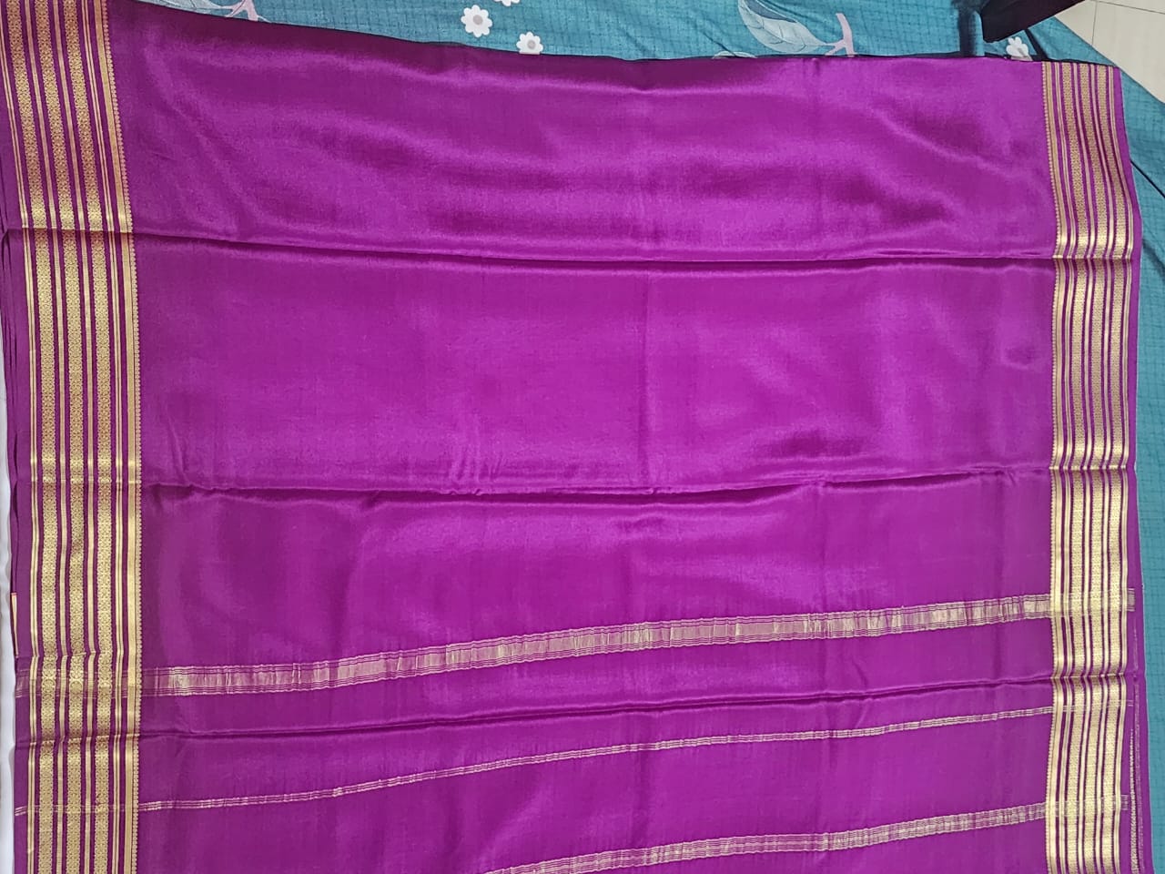 Majestic Magenta Mysore Silk Saree