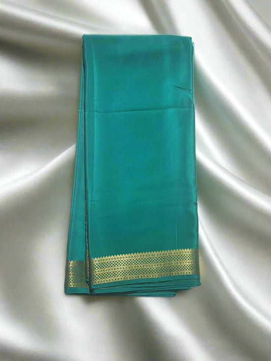 Emerald Green Mysore Silk Saree