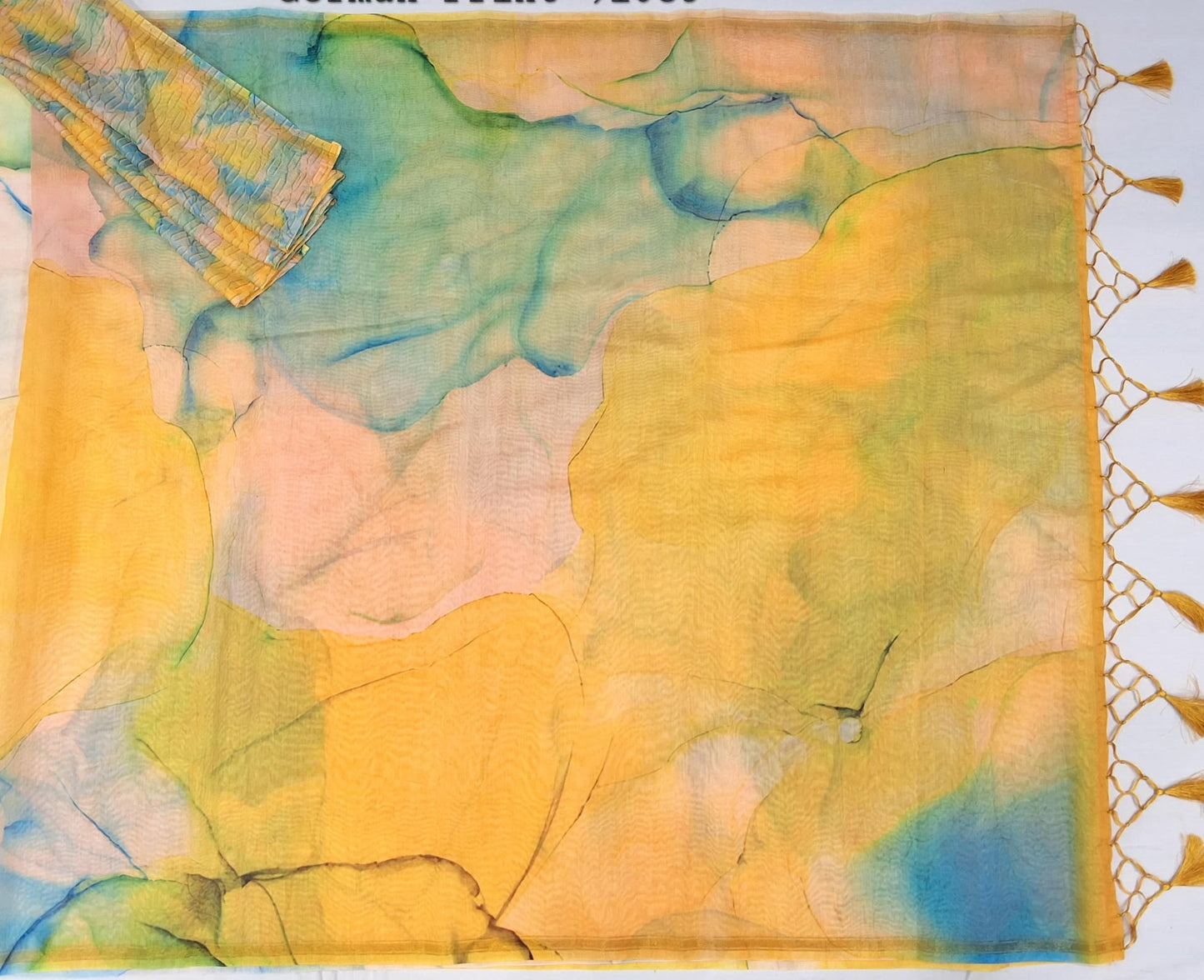 Sunset Dream German Print Saree
