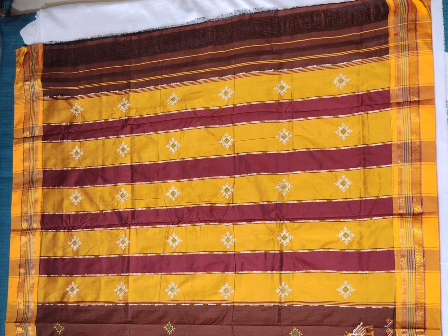 Coffee brown Ilkal Cotton Saree