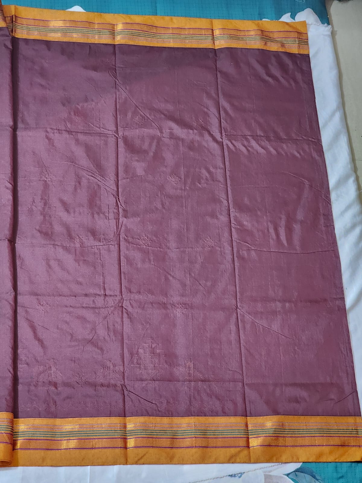 Deep maroon  Ilkal Cotton Saree