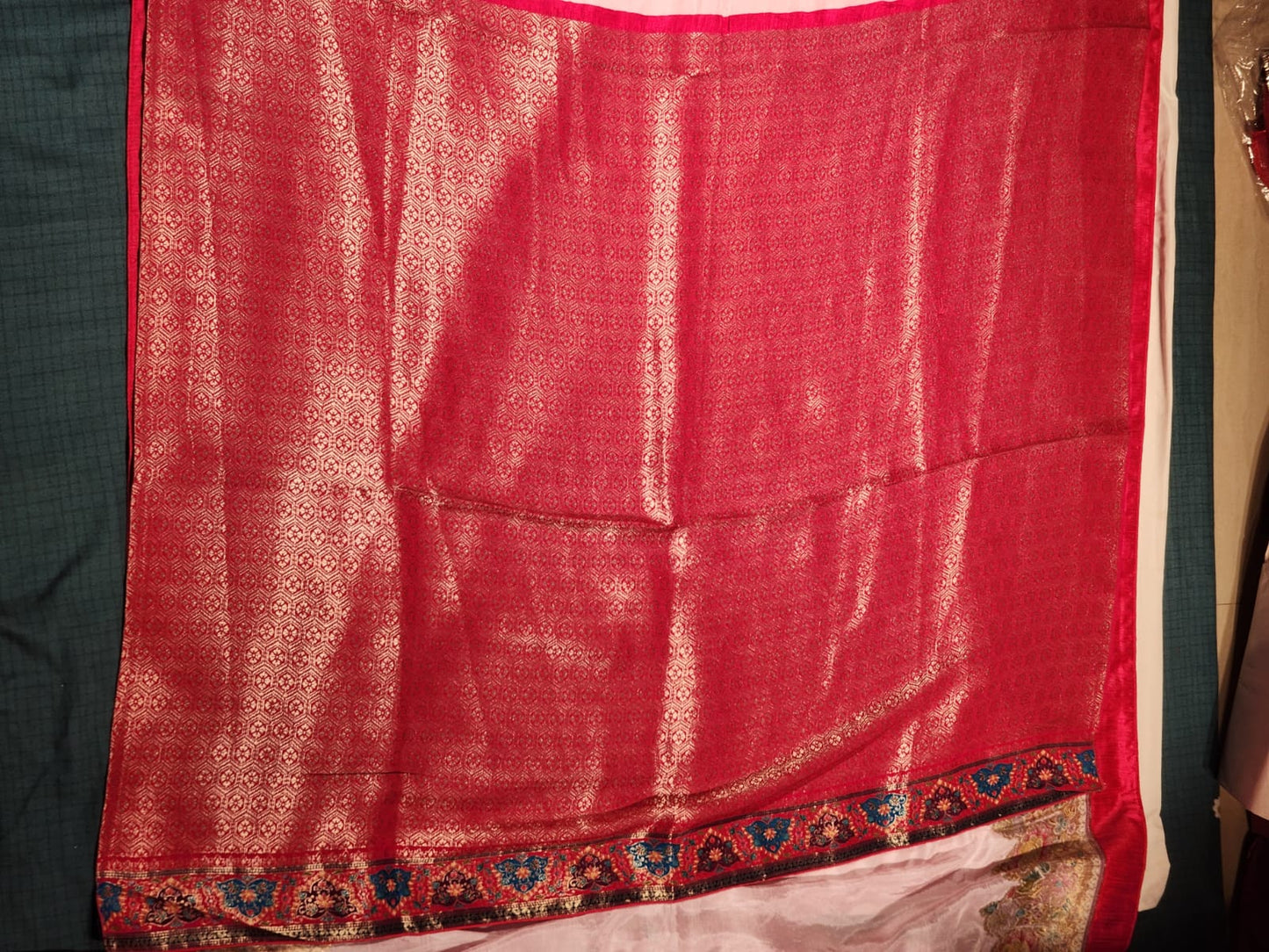 Blush Pink Dola Silk Saree
