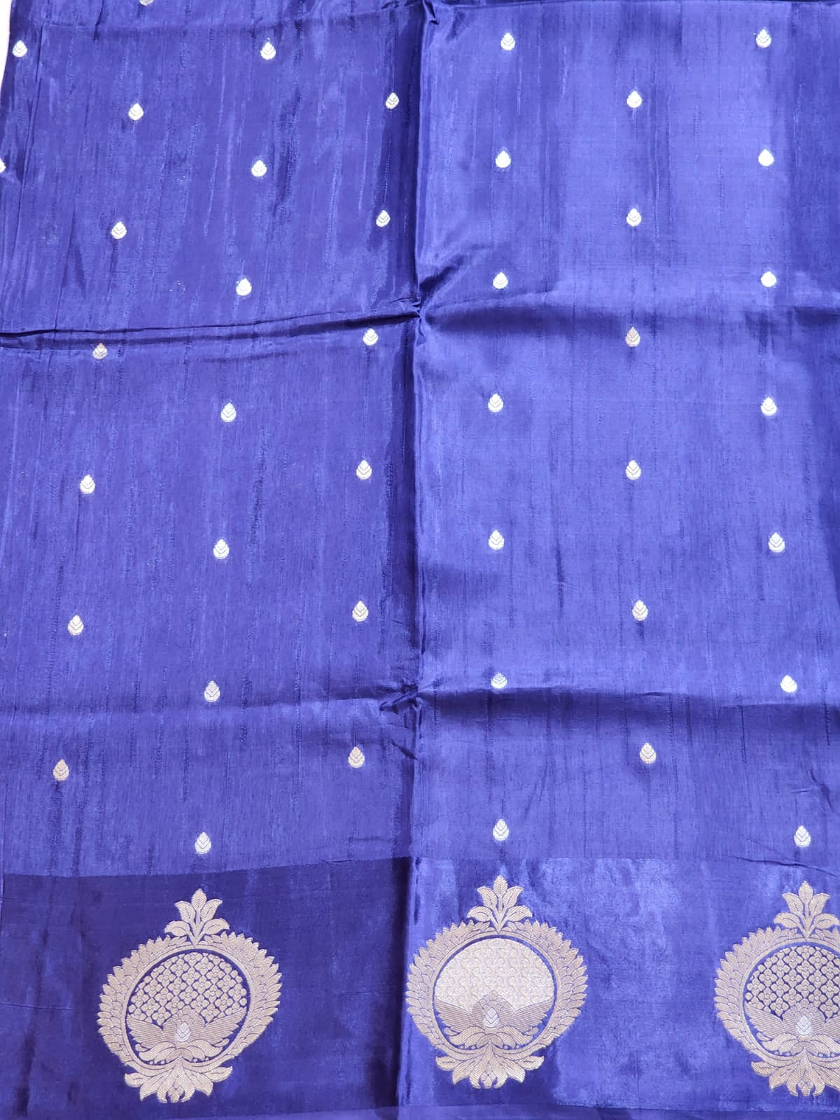 Majestic Midnight – Banaras Silk Saree with Rich Zari Work
