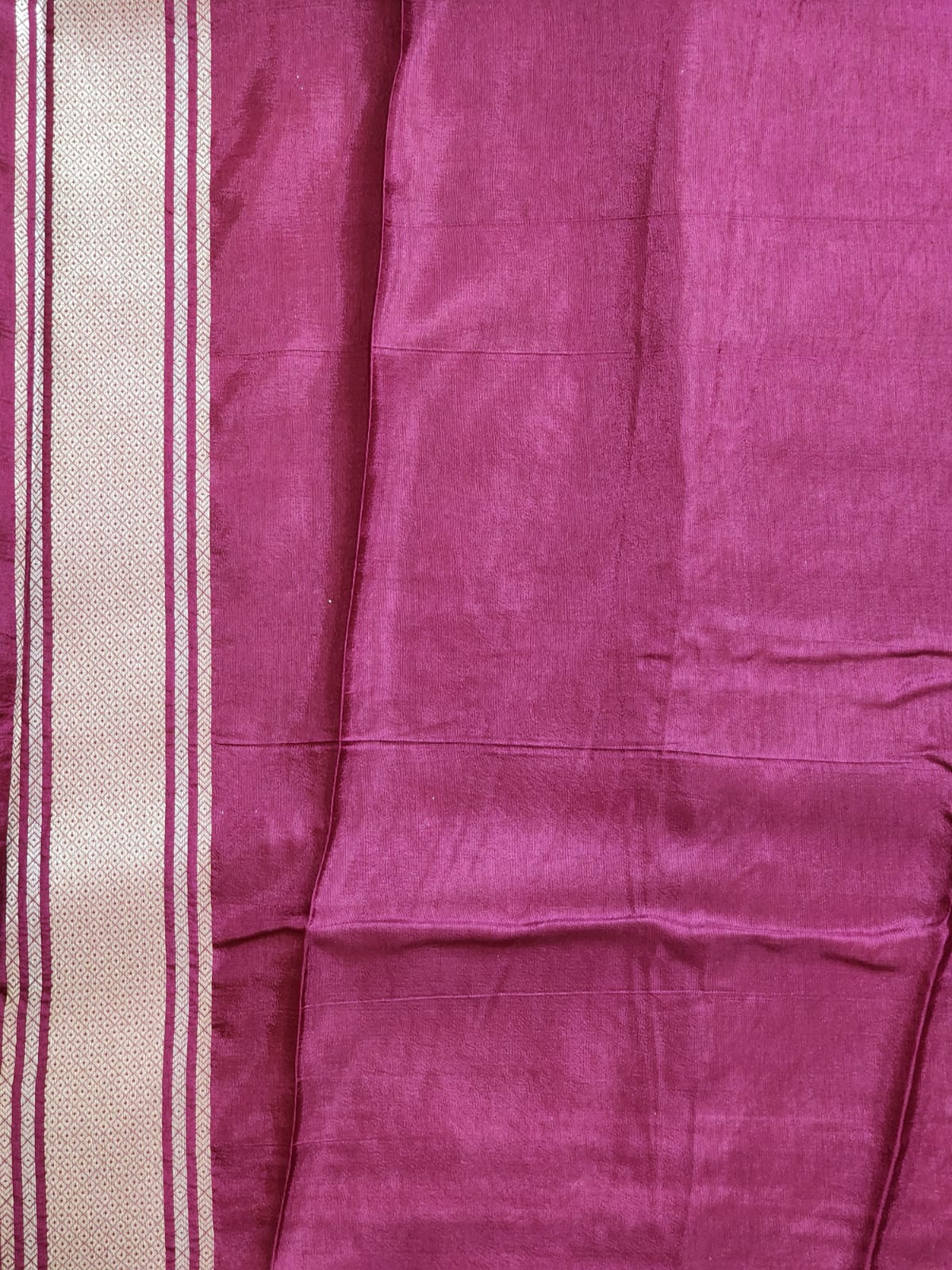 Vibrant Lime Green and Wine Banaras Silk Saree with Silver Zari Pallu