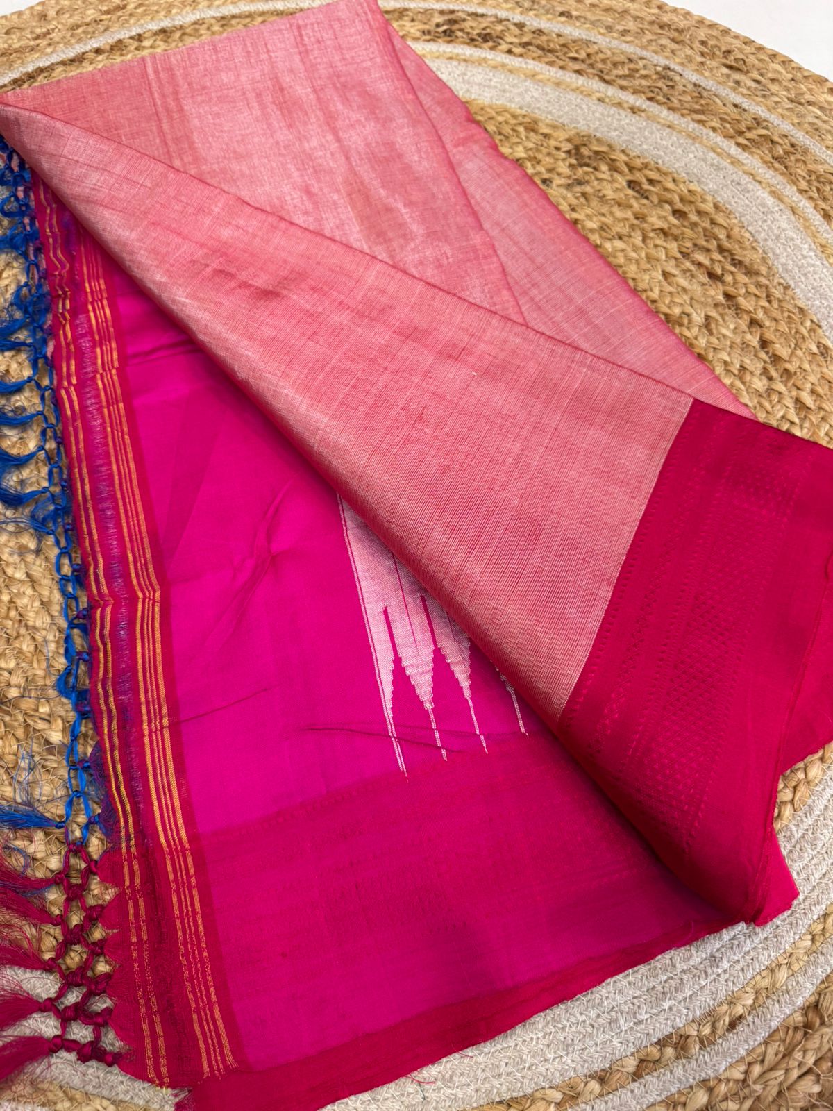 Rani Pink Ilkal Cotton Saree