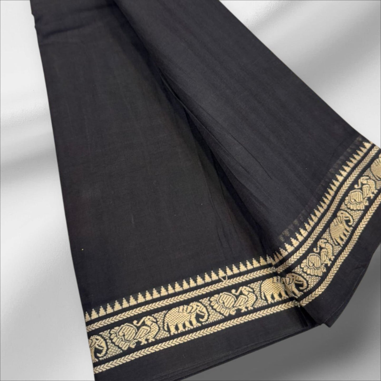 Majestic Black Ilkal saree