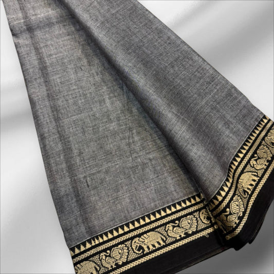 Classic Grey Ilkal saree