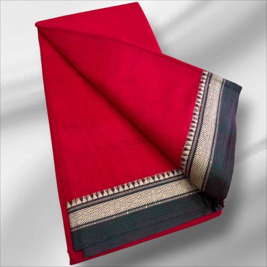 Bold Red Ilkal saree