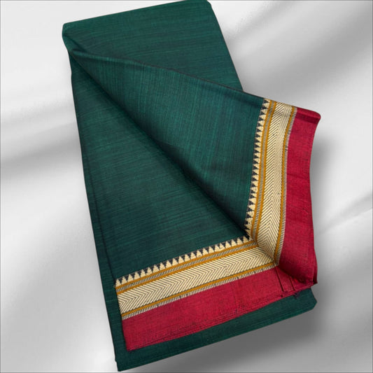 Deep Green Ilkal saree