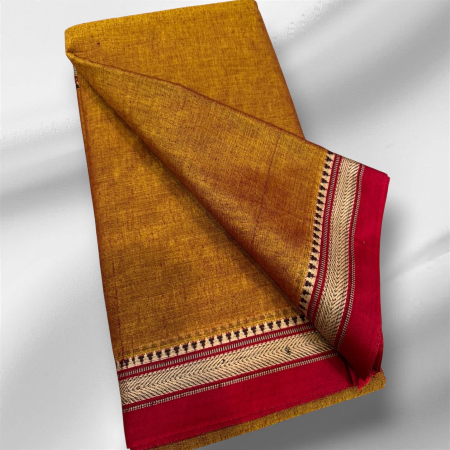 Maroon Ochre Ilkal saree
