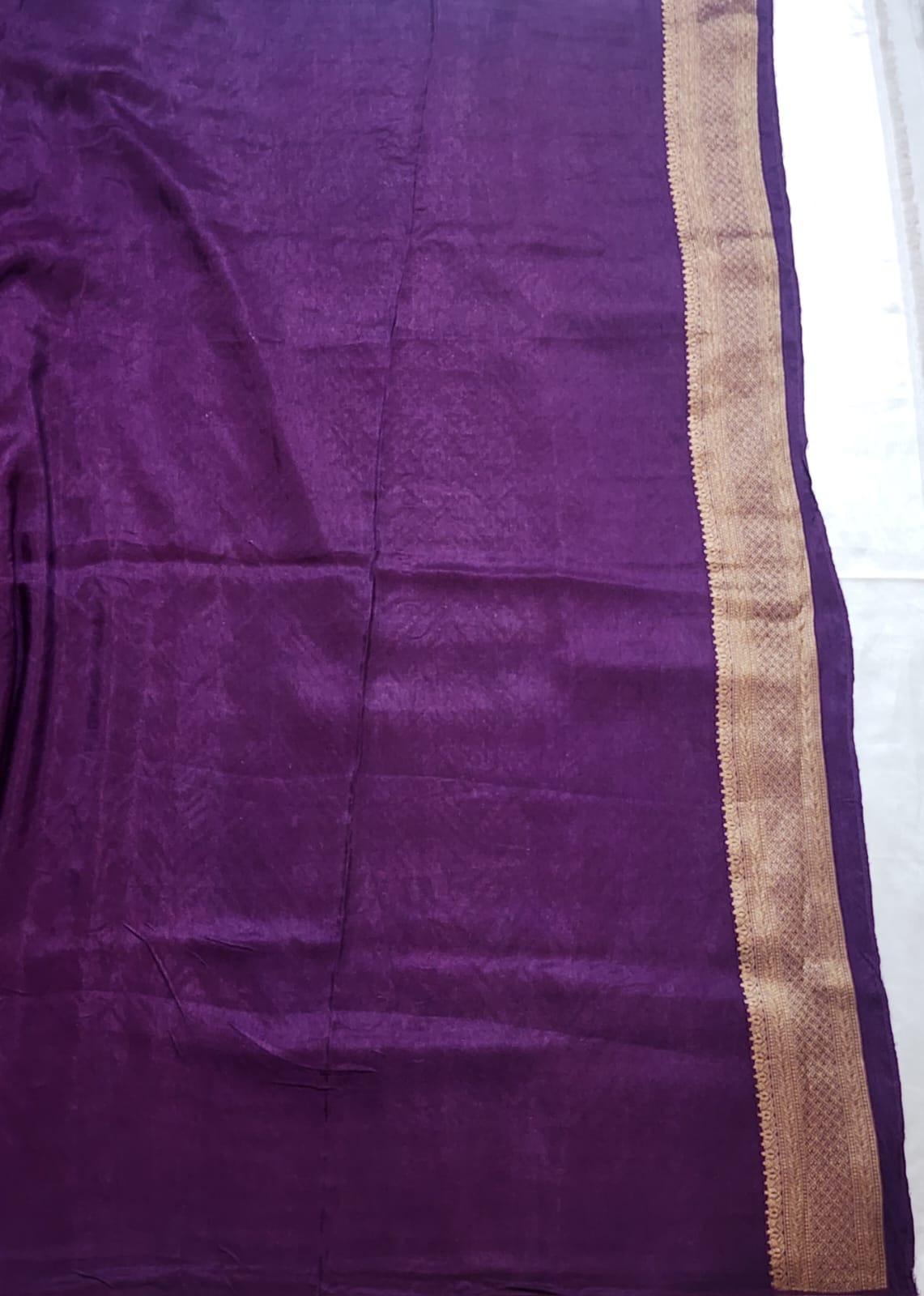 Deep Purple designer saree