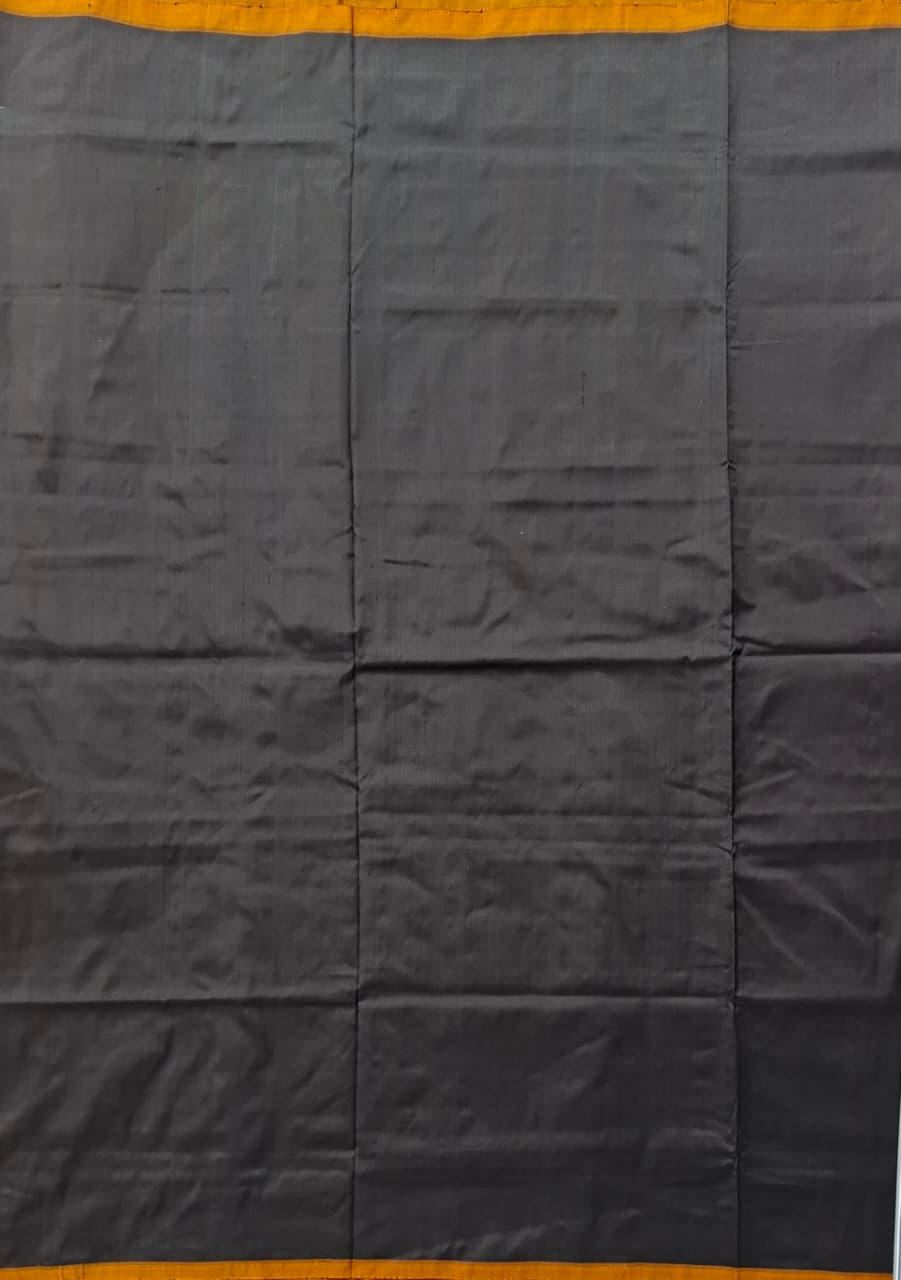 Multicolor Handloom Pochampally pure silk with black border