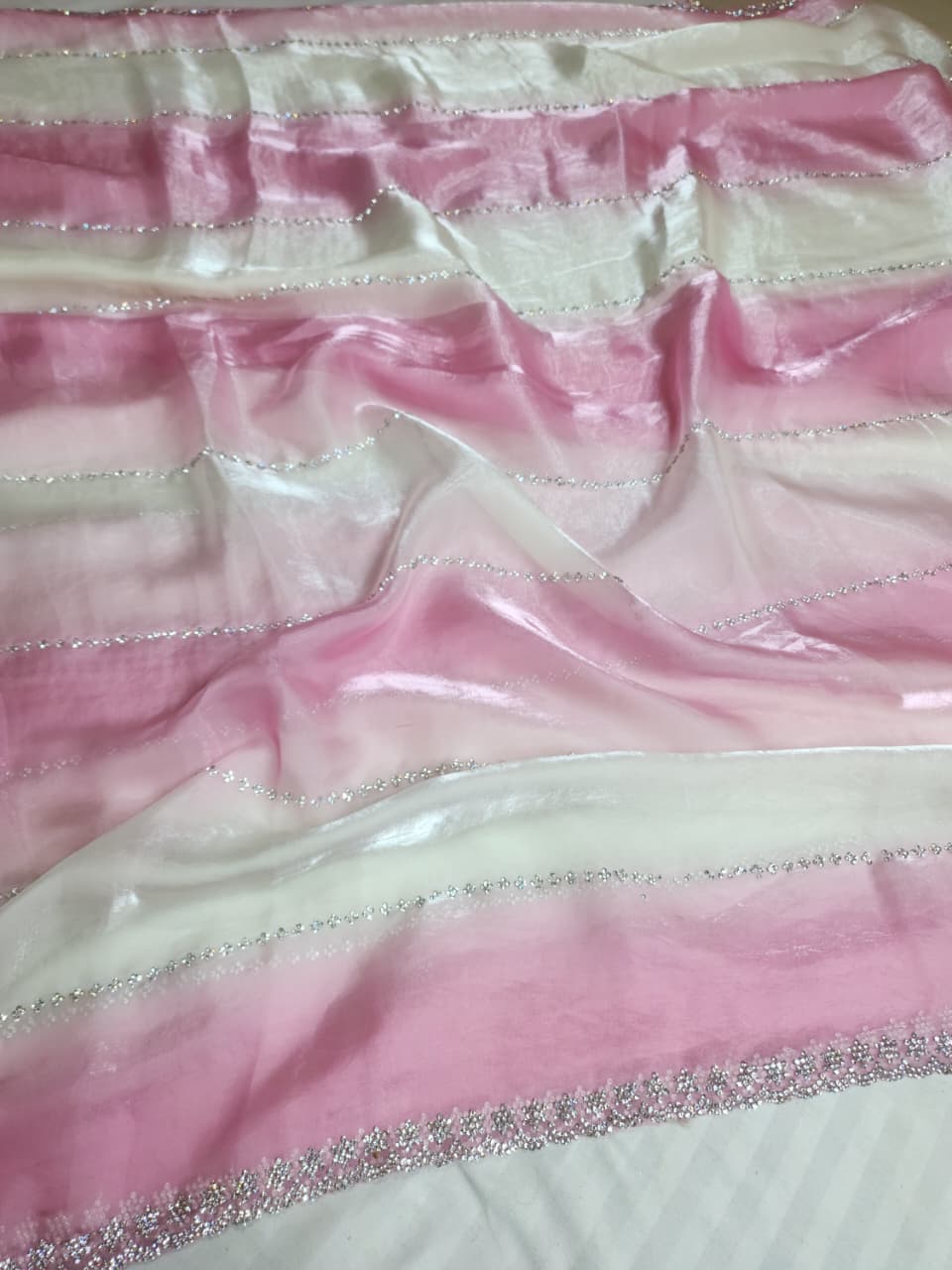 Blush Pink Fancy Embroidered Saree