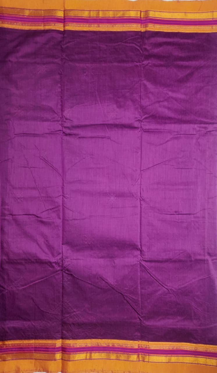 Plum Purple Ilkal Kasuti Saree