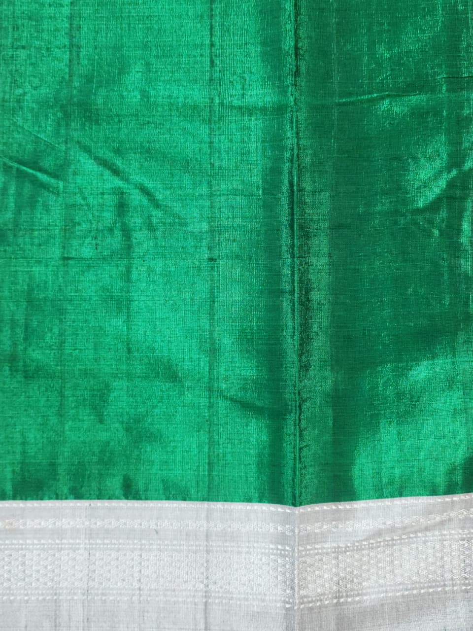Emerald Green Ilkal Cotton Saree