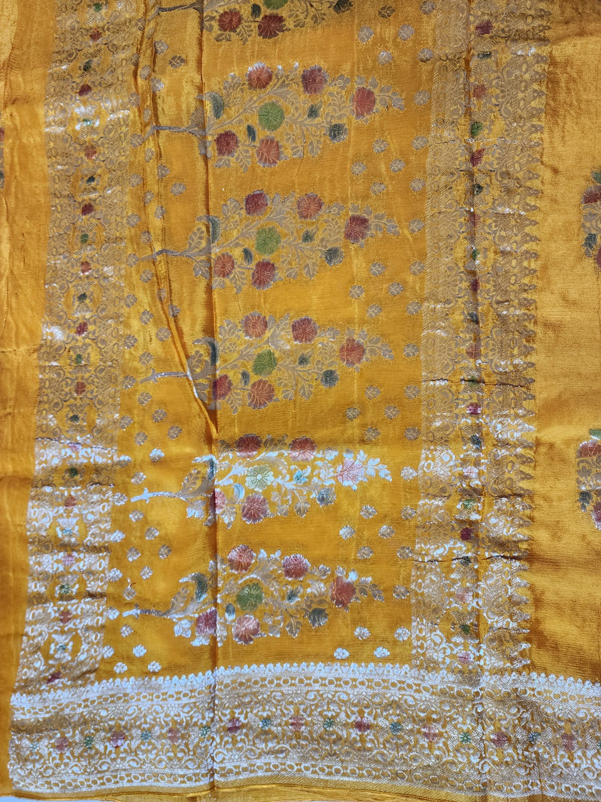 Golden Glow Banaras Silk Saree