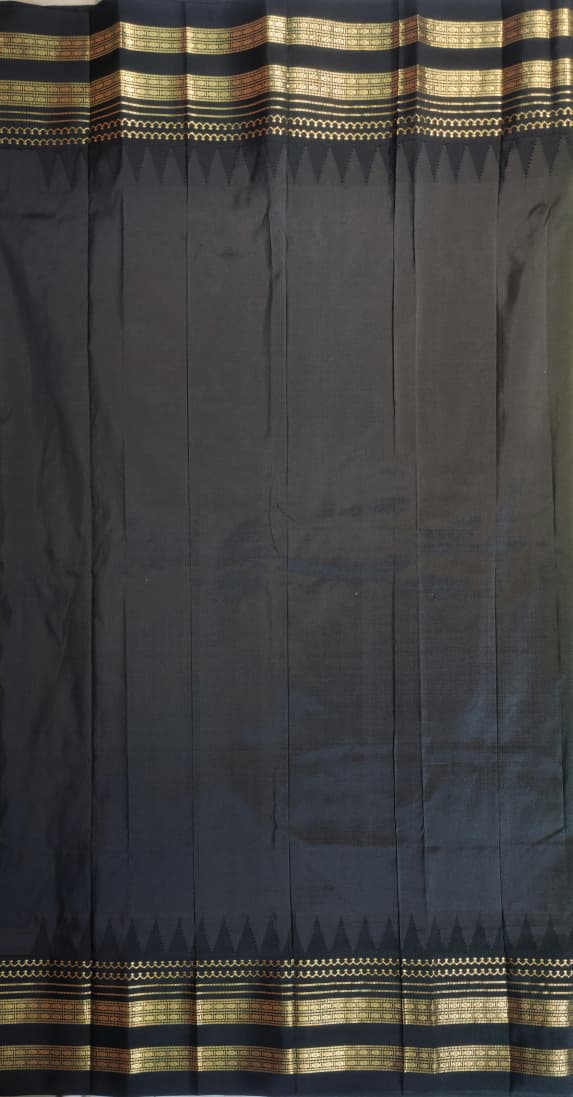 Green Ilkal Gadwal Pure Silk Saree - Gayathri Edition