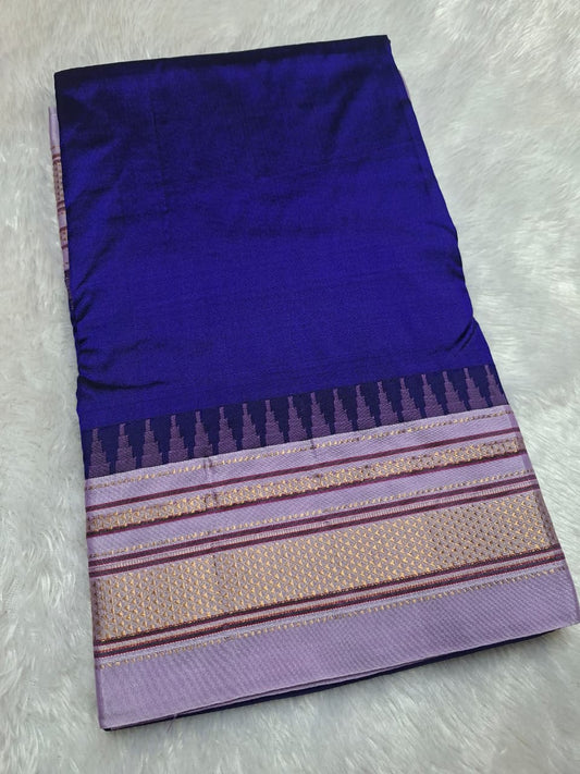 Blue-Lilac Ilkal Silk