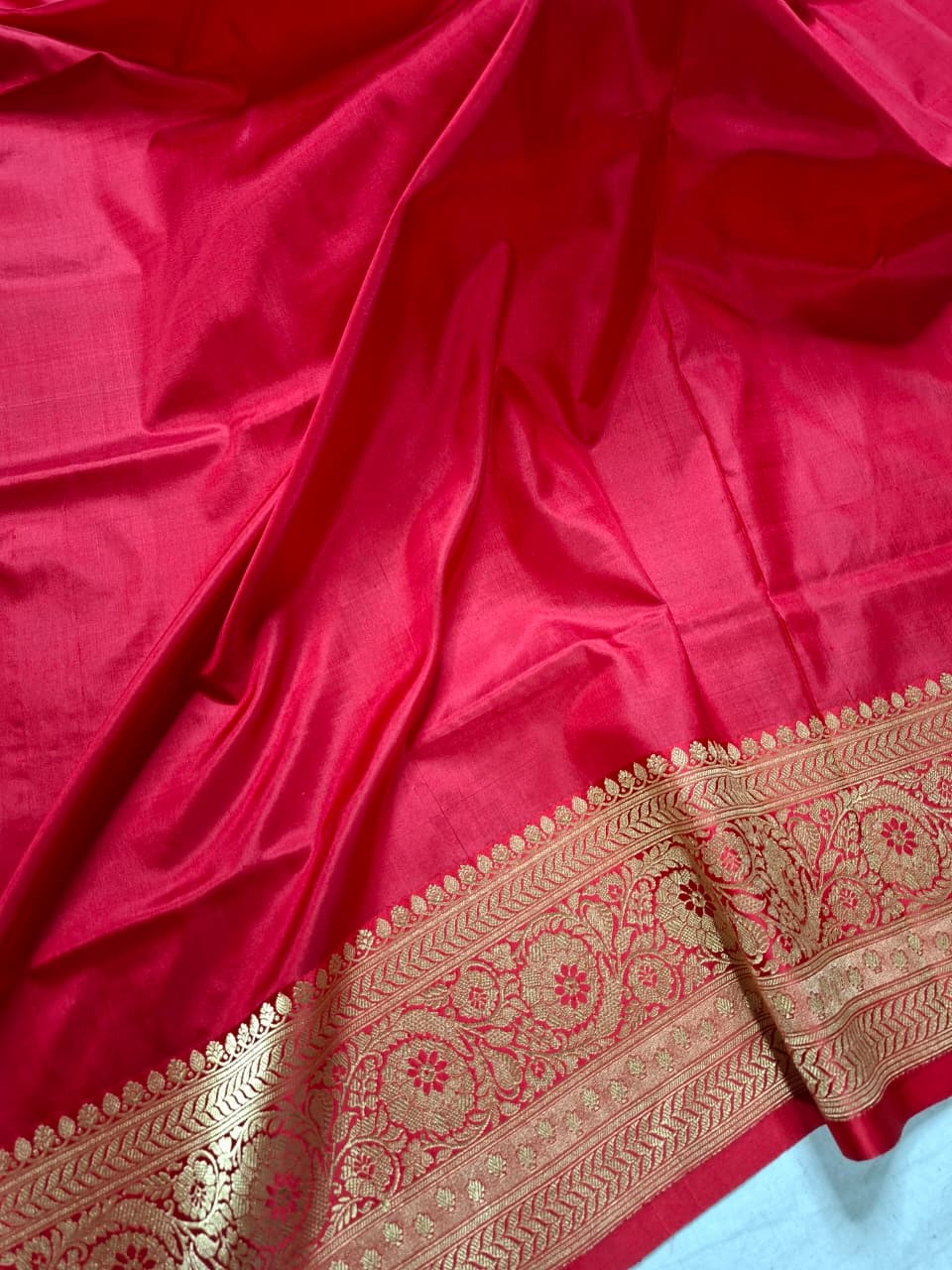 Royal Blue Banarasi Silk Saree with Gold Zari Motifs