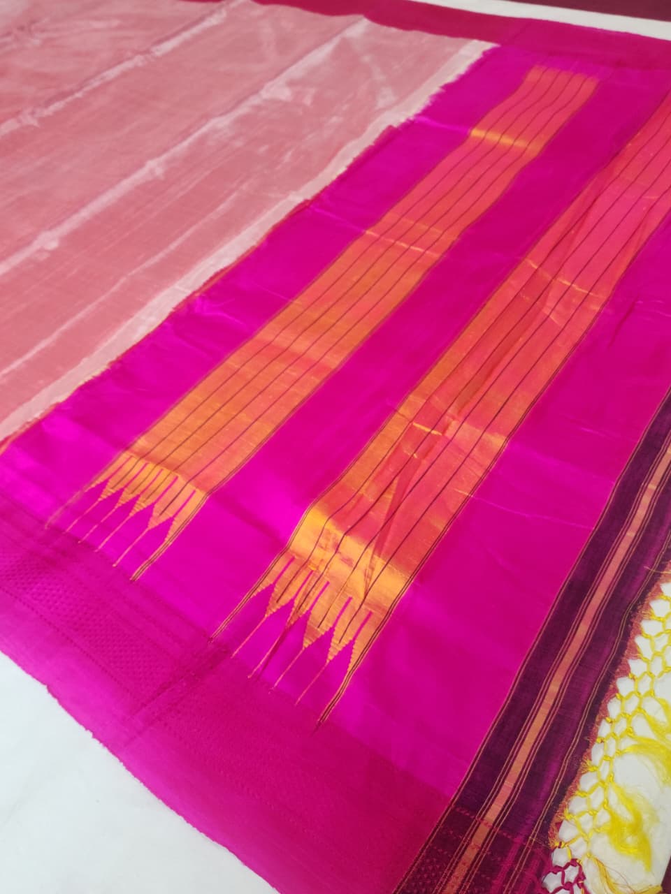 Rani Pink Ilkal Cotton Saree