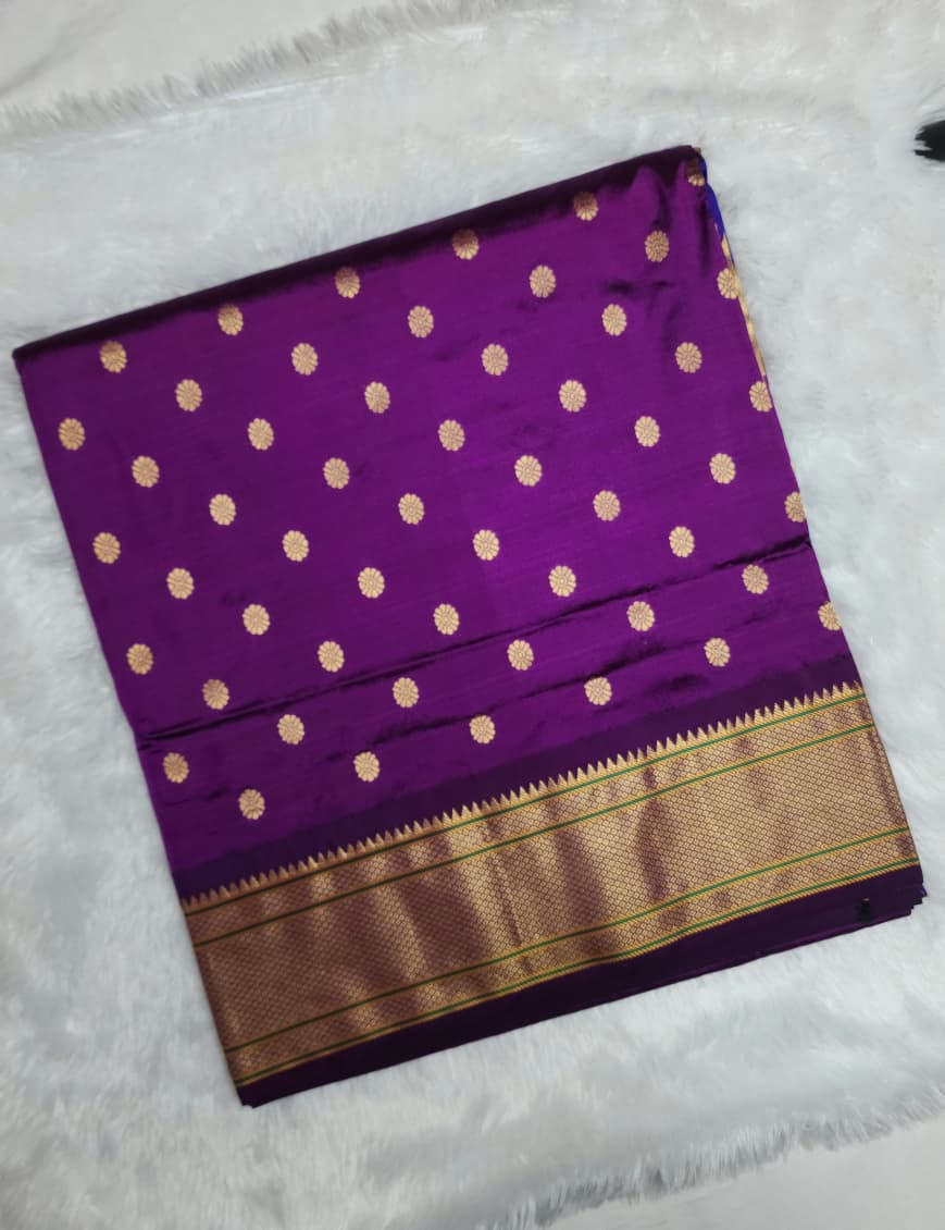 Wine-Gold-Paithani-Silk