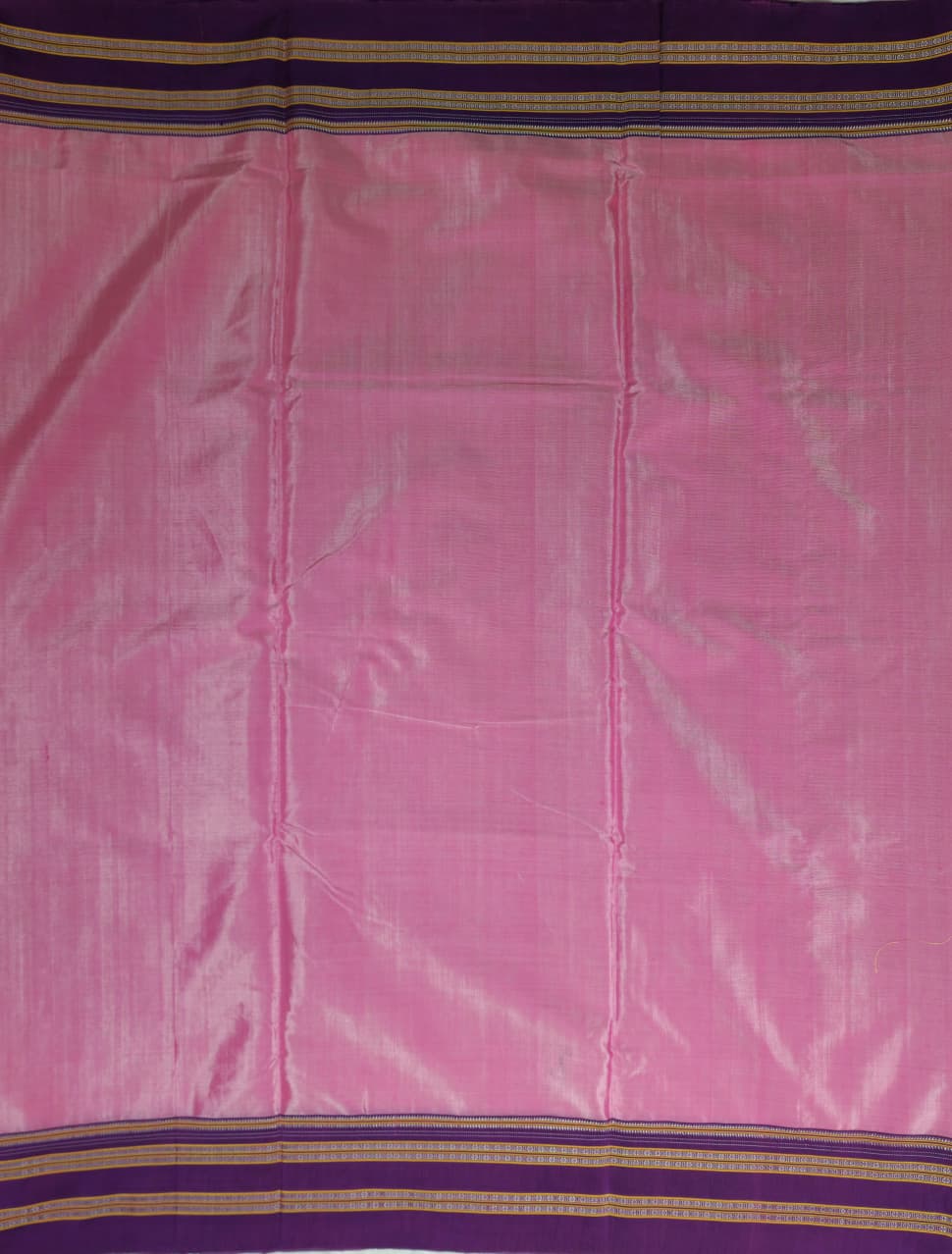 Pink–Purple Ilkal Viscose Saree with Gayathri Border
