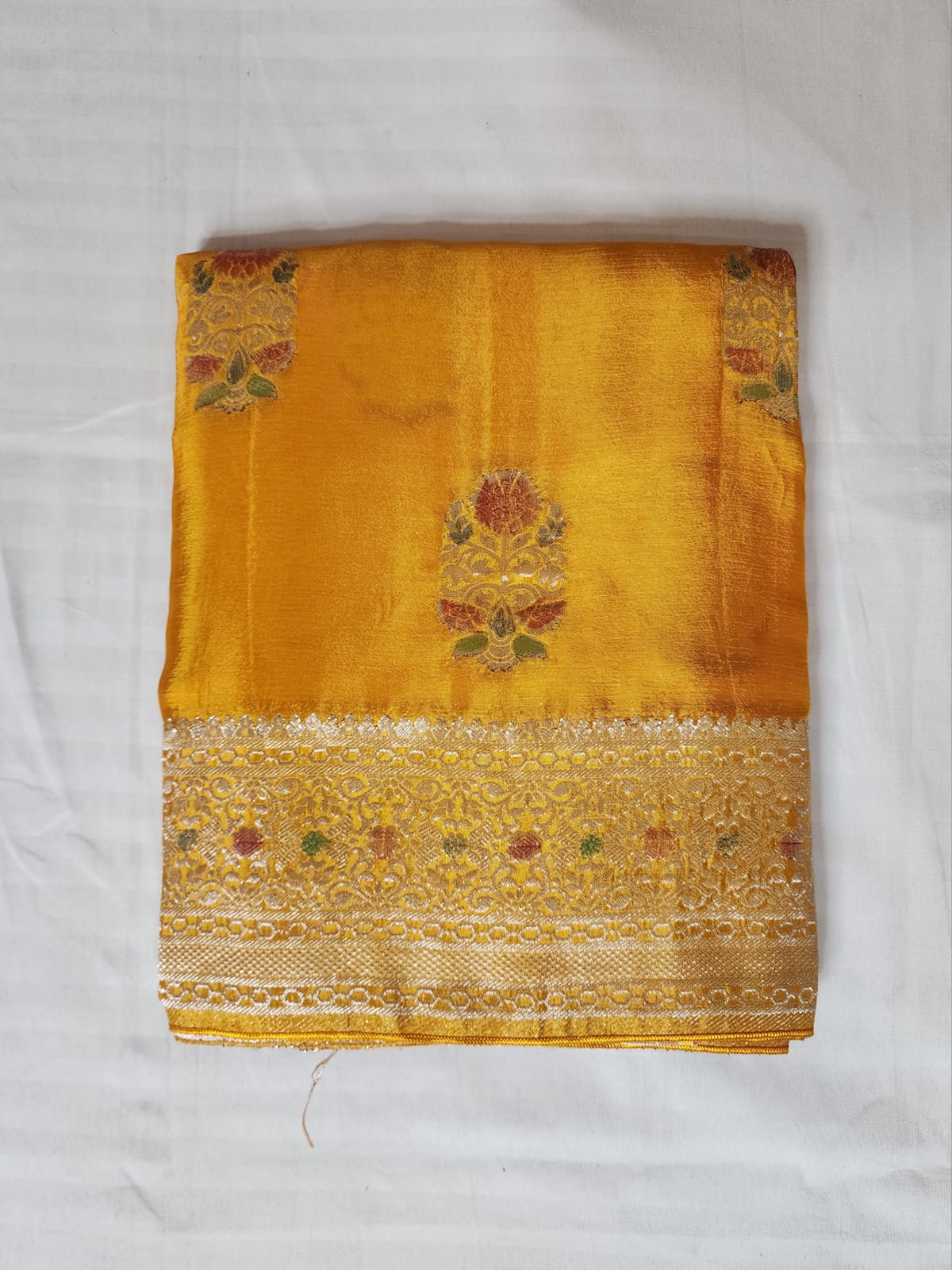 Golden Glow Banaras Silk Saree