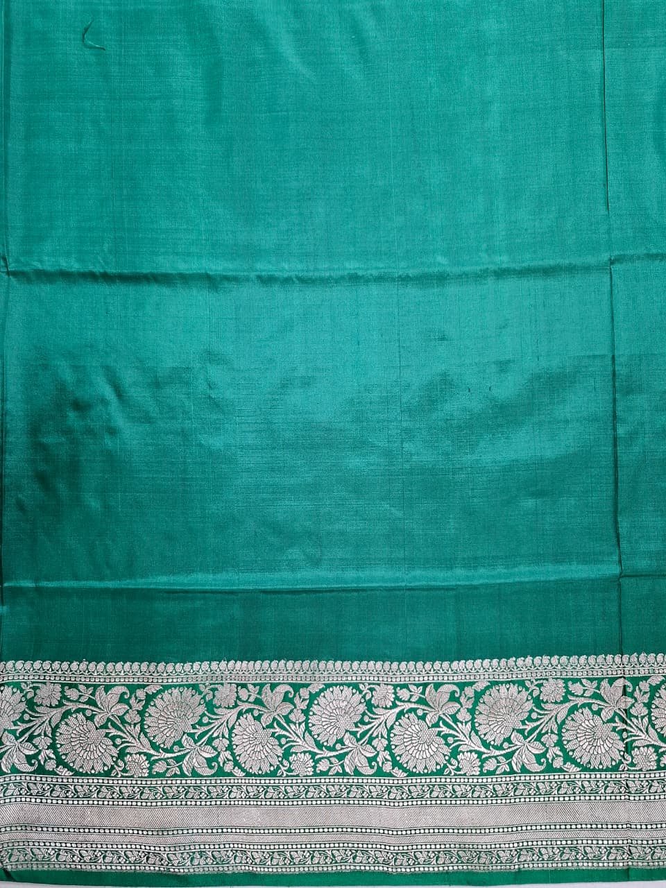 Purple Banarasi Silk Saree with Silver Leaf Motifs