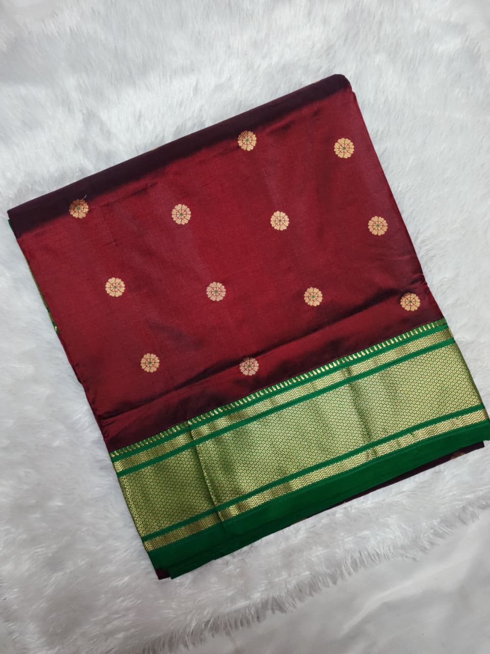 Rich Maroon -Paithani-Silk