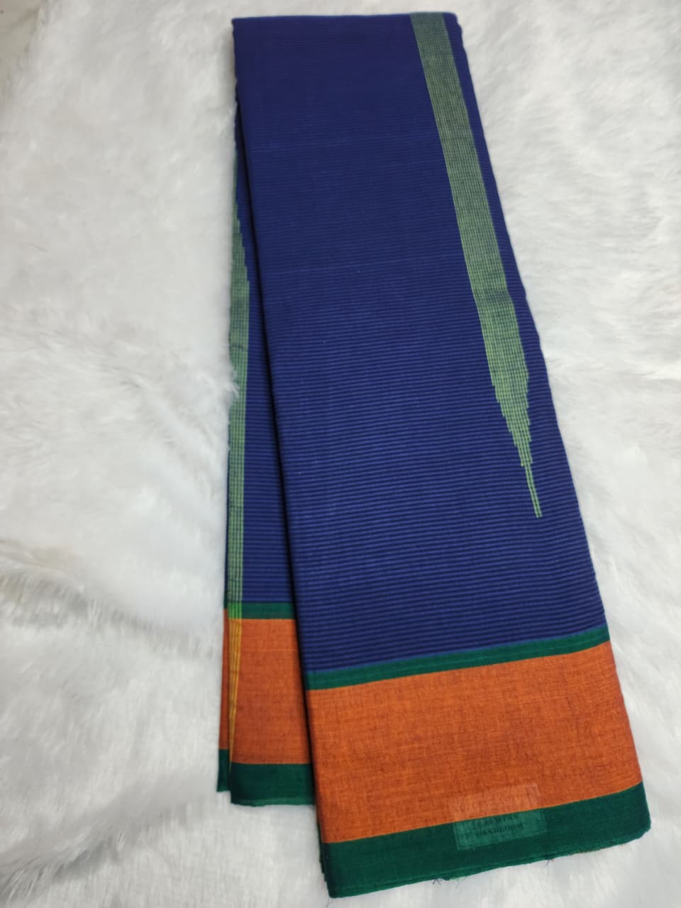 Royal Blue  Cotton Handloom Saree