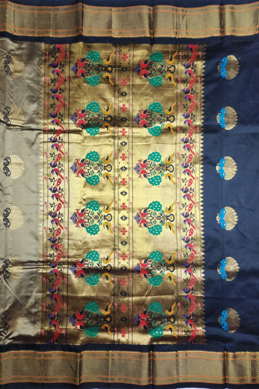 Grey-Black-Paithani-silk