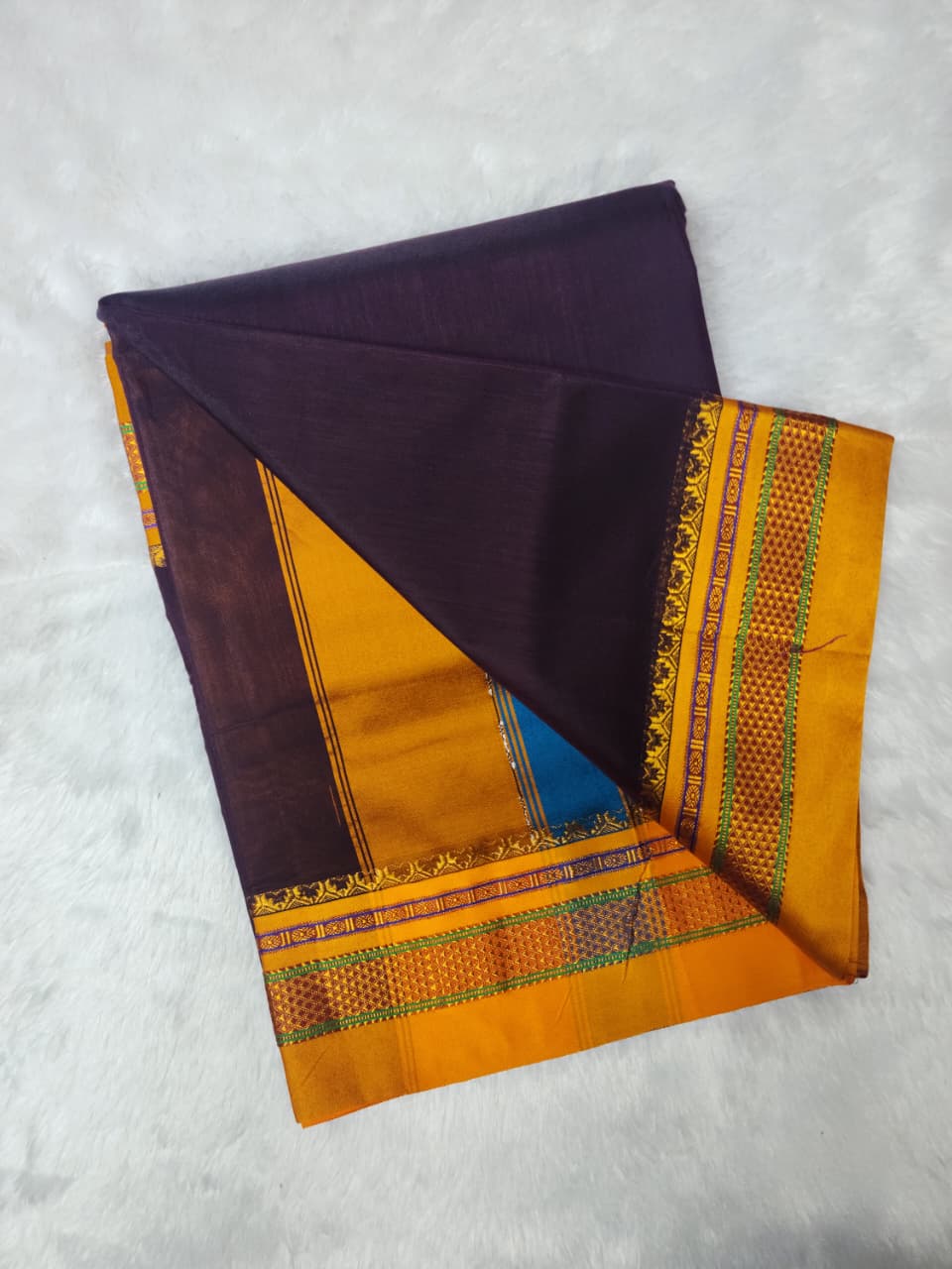 Dark Wine Purple Ilkal Saree