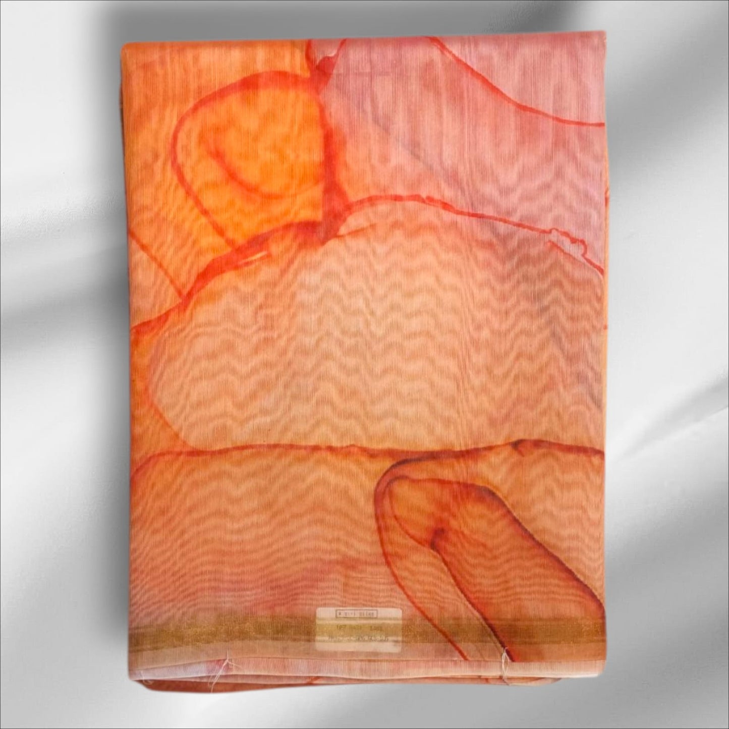 Terracotta Whisper German Print Saree