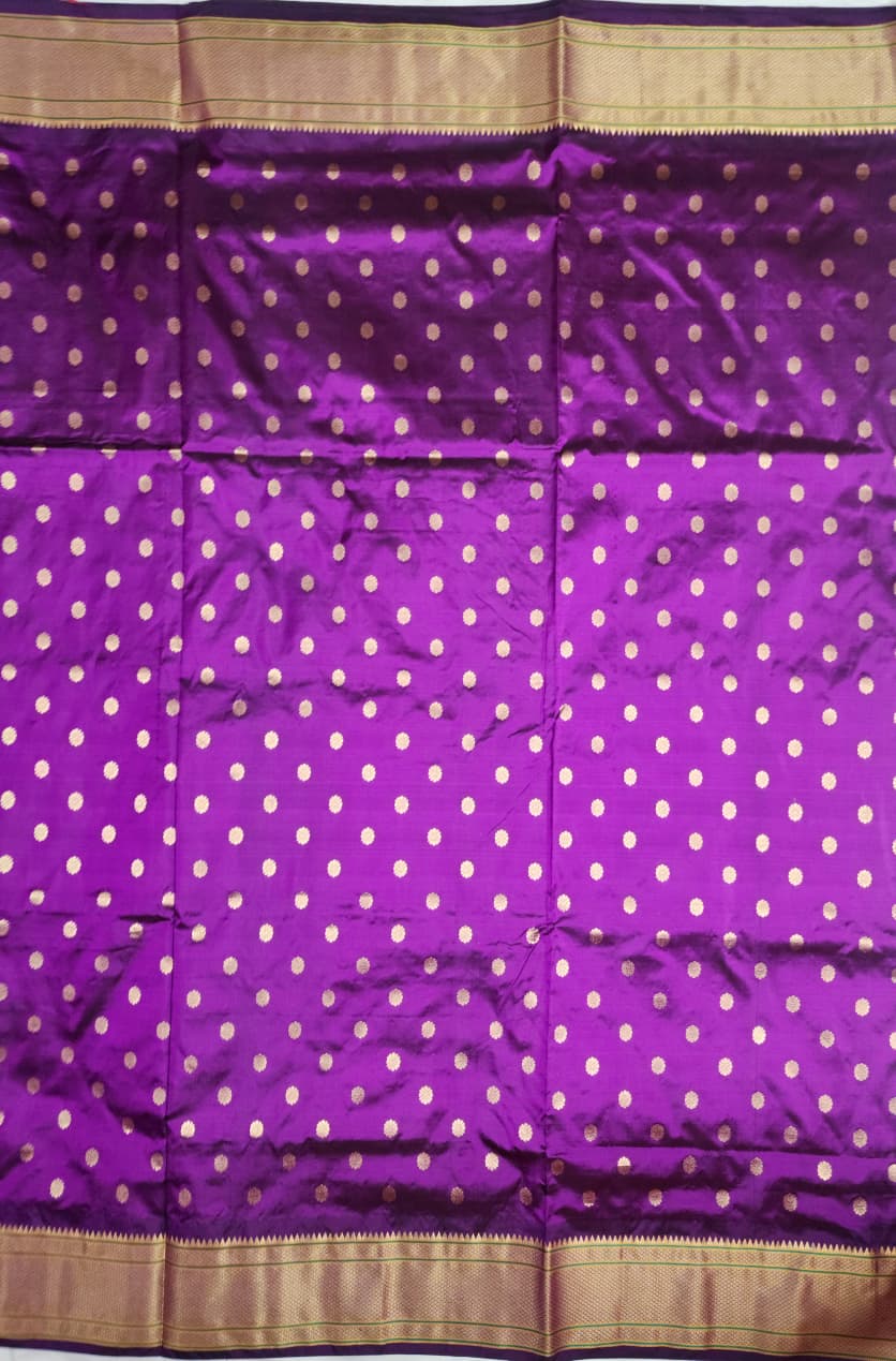 Wine-Gold-Paithani-Silk