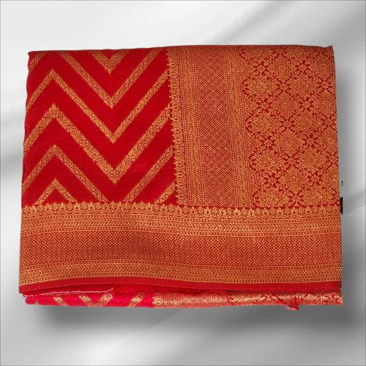 Elegant Red Designer Saree